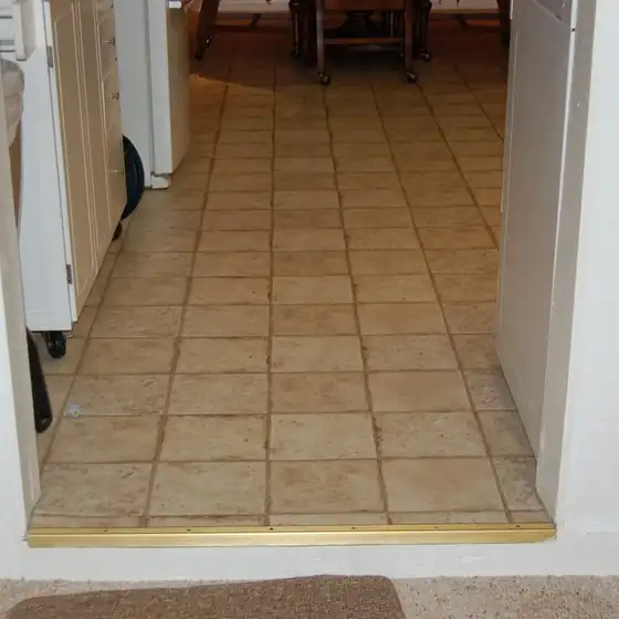 Tiled entry floor